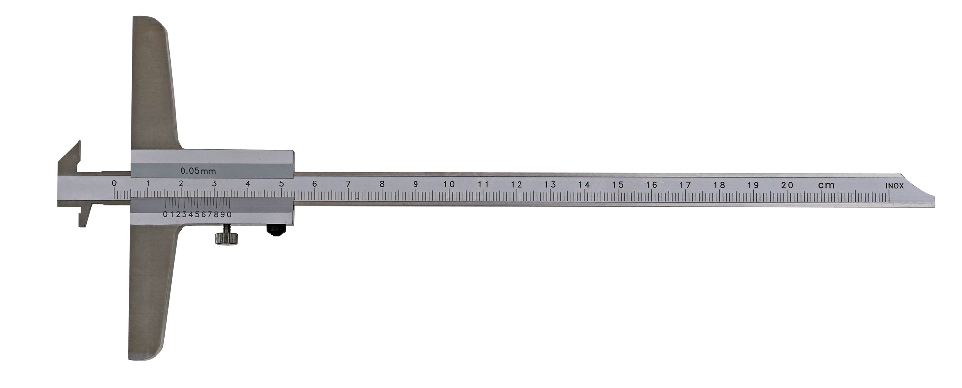 Tiefen-Messschieber - Doppelhaken - umsteckbare Stange