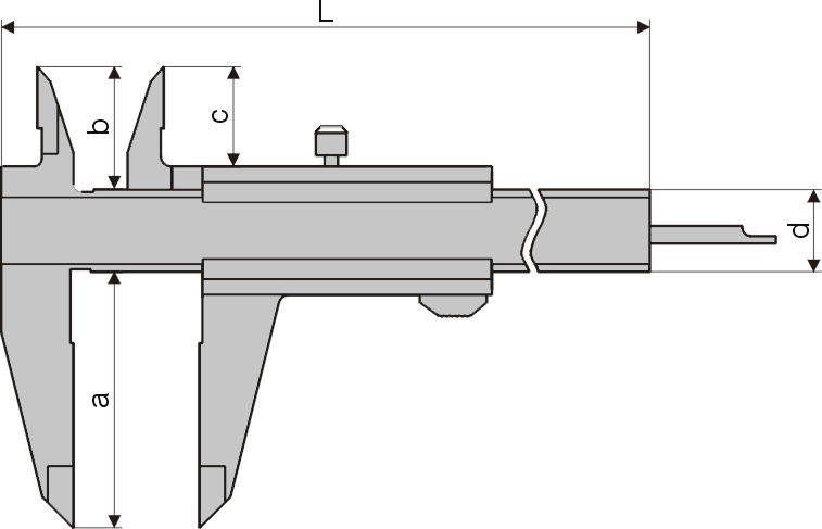 Taschen-Messschieber - Antimagnetisch - Messing