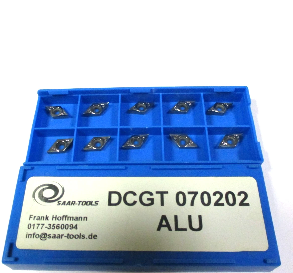 10 SAAR- Tools Wendeplatten zum Drehen DCGT 070202 für Alu Neu L62168