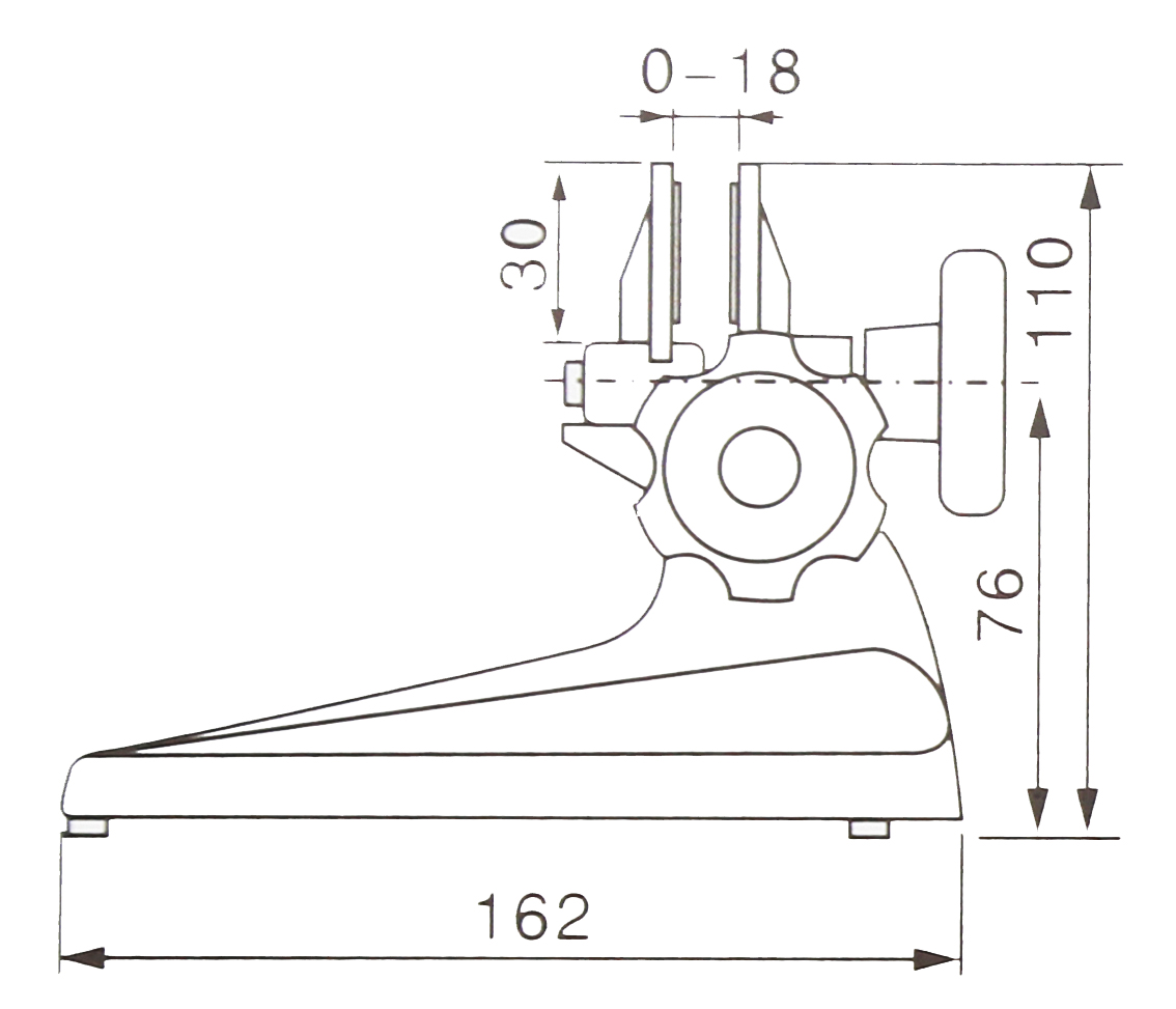 Halter für Bügelmessschrauben - bis 300 mm - Schwere Ausführung