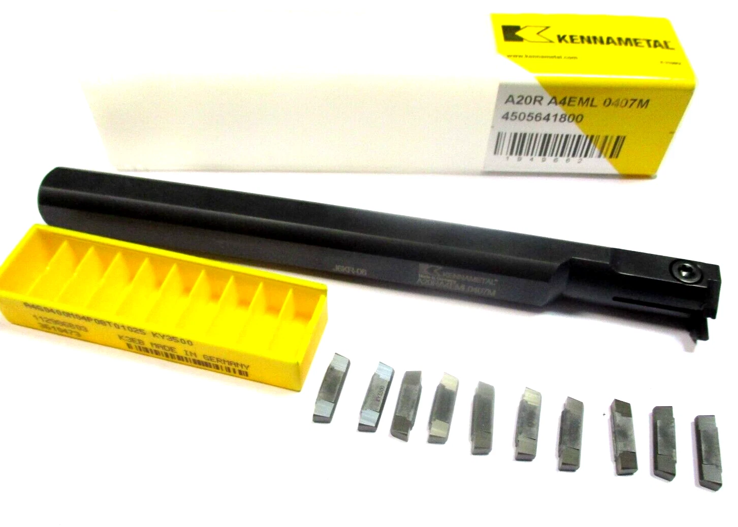 KENNAMETAL Bohrstange zum Stechen Ø20 A20R A4EML 0407M +10 WSP A4G04...Neu D1006
