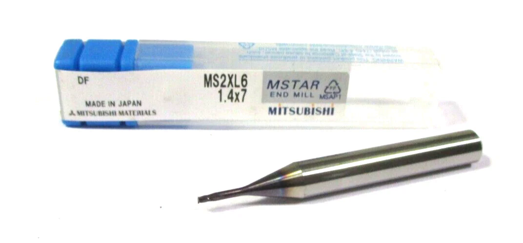 MITSUBISHI VHM Schaftfräser lang Ø1,4 x7 SchaftØ6 MS2XL6 MSTAR Neu H55051