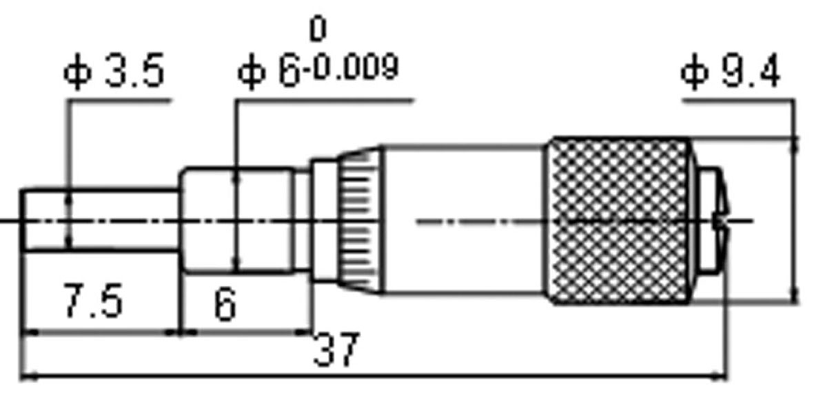 Klein-Einbau-Messchraube - 6,5 mm