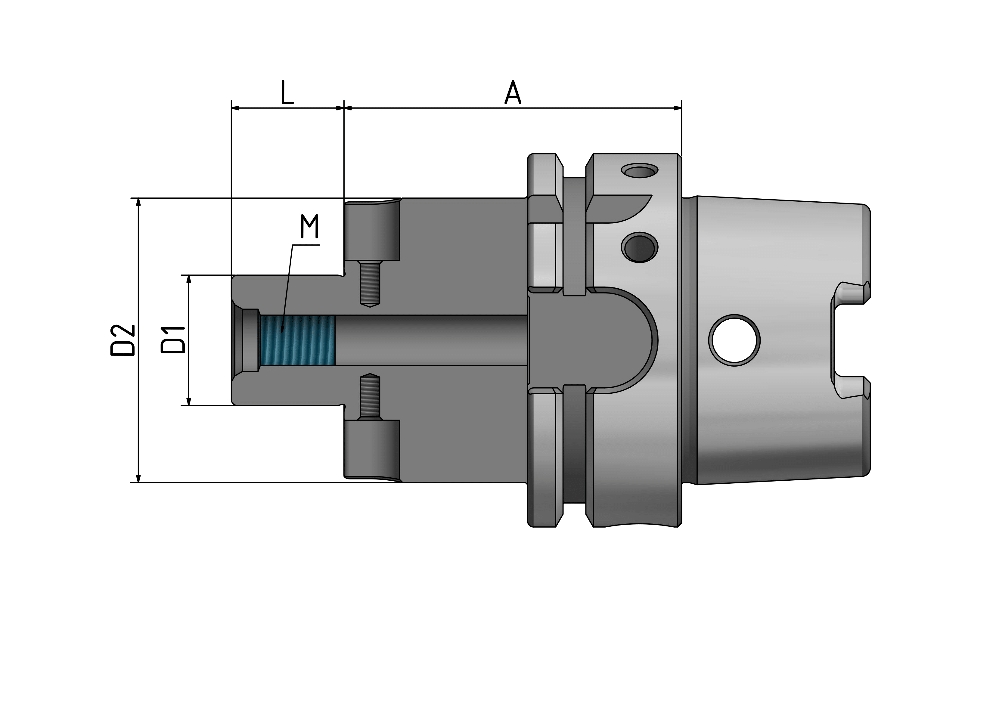 HSK63 - Messerkopfaufnahmen