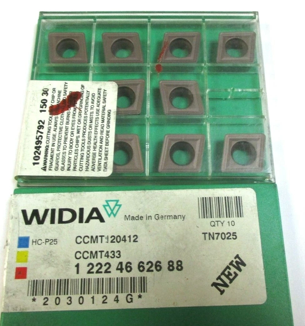 10 WIDIA Wendeplatten zum Drehen CCMT 120412 TN705 1 222 46 626 88 Neu H37592