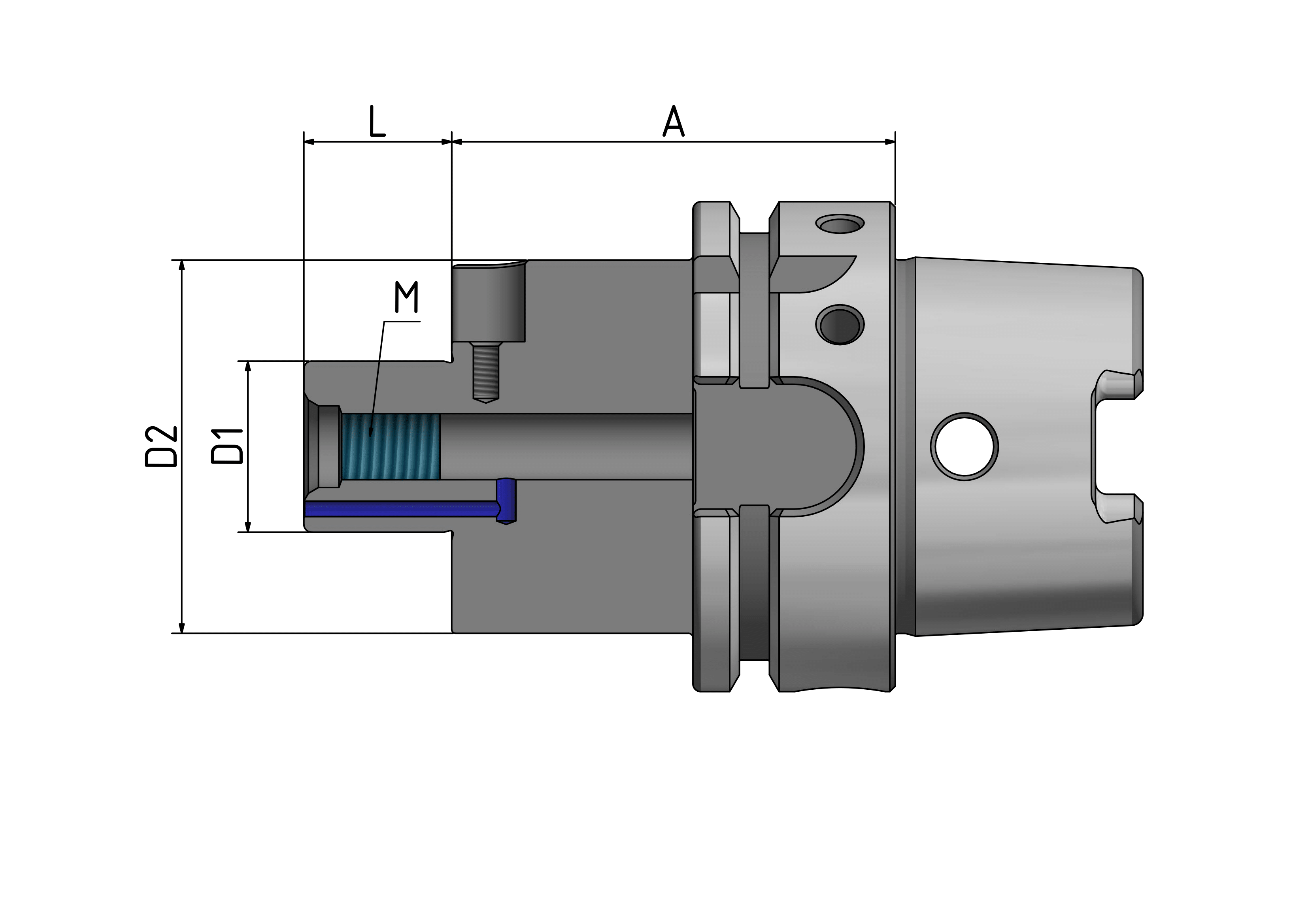 HSK63 - Messerkopfaufnahmen "Cool Tool"