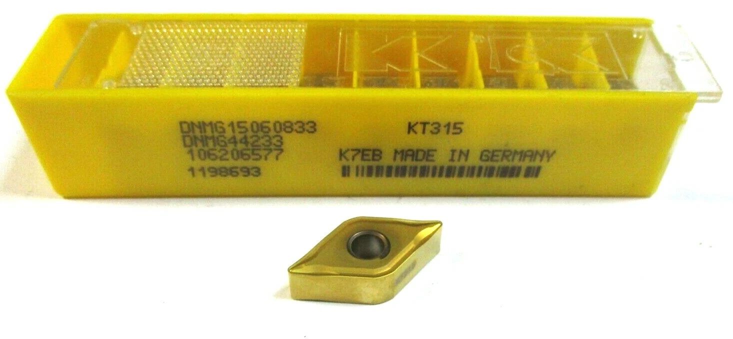 10 KENNAMETAL Wendeplatten zum Drehen DNMG 150608 33 KT315 für Stahl Neu H37681