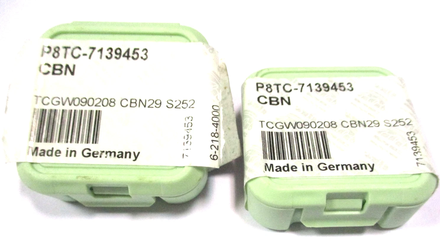 2x WALTER CBN Wendeplatten TCGW 090208 CBN29 S252 P8TC-7139453 3seitig Neu D7387