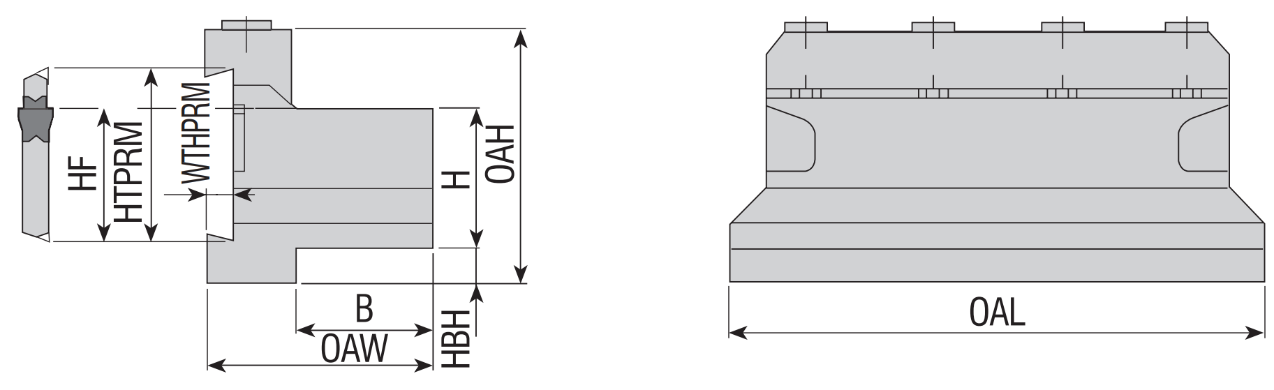 Spannblock für Stechschwerter ALBU