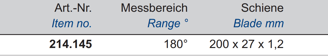 Digital-Schmiege - 180°